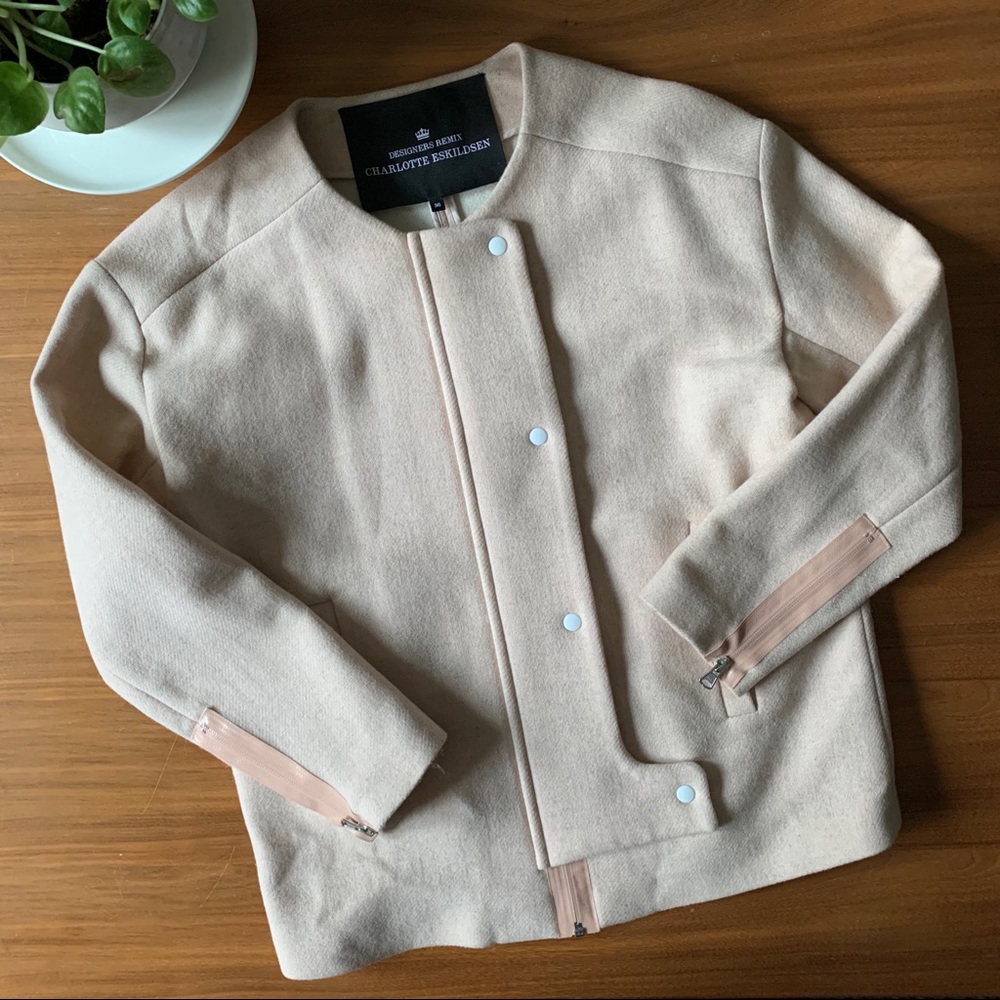 Designer Remix Charlotte Eskildsen Pale Pink Bomber